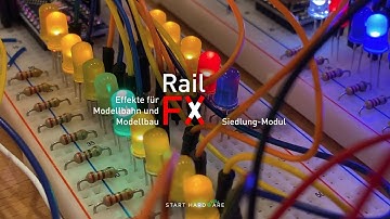 RailFX Siedlung – Effekte für Modellbahn und Modellbau mit Arduino