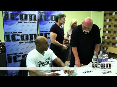 Mike Tyson with Lanny Poffo, Superstar Billy Graha...