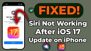 How to Fix Hey Siri Not Working After iOS 17.4.1 Update on iPhone | Apple info