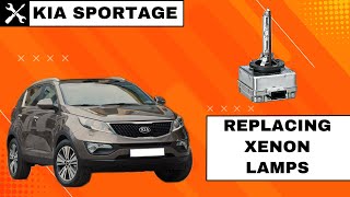 Kia Sportage SL 2010-2015 - Xenon Headlight Bulb Replacement - headlight Removal