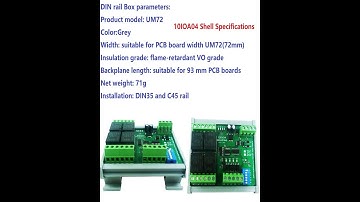 10IOA04 Demo 10IOA01 10IOA02 10IOA08 10IOA12 Digit Switch Di Do RS485 PLC I/O Expanding Modbus RTU