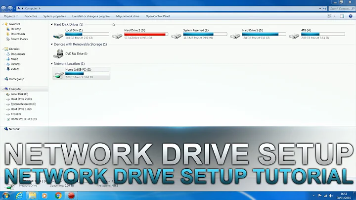 How to Setup a Network Drive on your Home Network