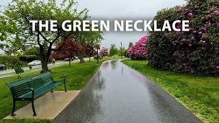 Tranquil Rainy Day Virtual Walk on the Green Necklace in North Vancouver, BC Canada