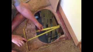 How to fix a hole in the floor  subfloor repair DIY