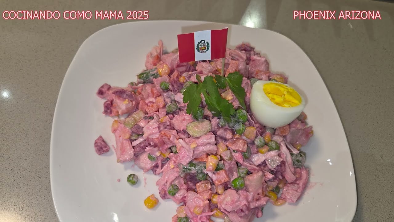 COMO PREPARAR ENSALADA RUSA PERUANA // COMIDA PERUANA // CAMIDA ECONOMICA