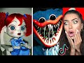 Reacting To VIRAL POPPY PLAYTIME Huggy Wuggy TikToks! (OMG)