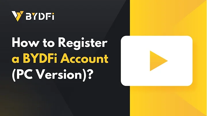 How to Register a BYDFi Account (PC Version) | #BYDFi Official Guide