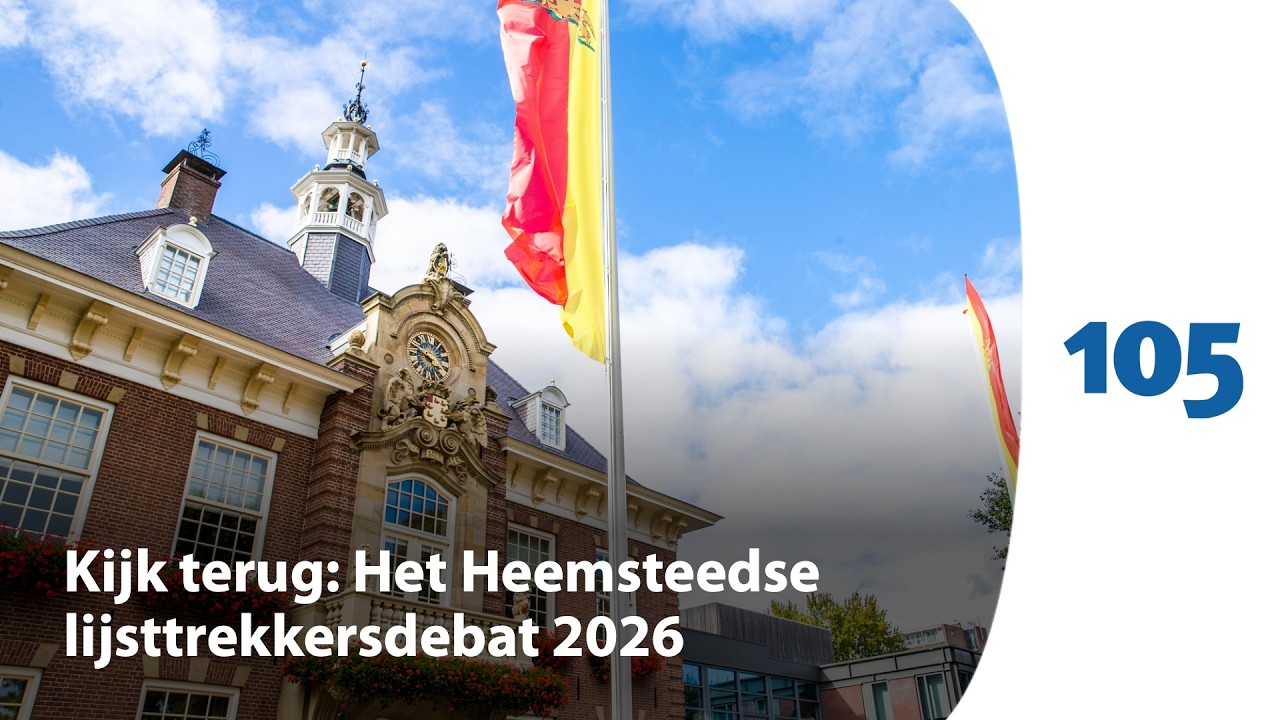 Kijk terug: Het Heemsteedse lijsttrekkersdebat voor de gemeenteraadsverkiezingen 2026| Haarlem105