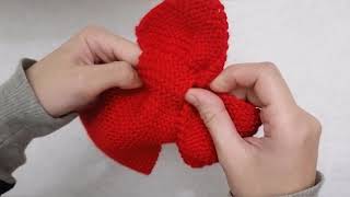 تريكو بندانه بموديل روسي جديد örgü bandana (knitting headband)