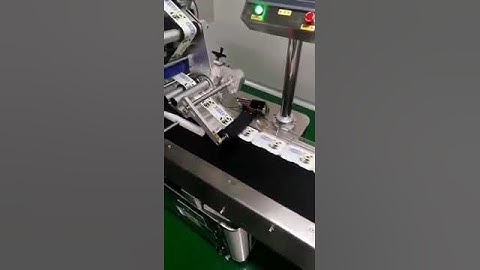 Automatic maternal baby product cover cap flat top labeling machine video