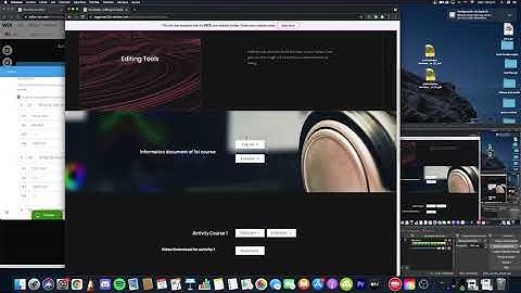 Screen Cast Final Project ITGS.   MOOC of editing by Roberto Gracía
