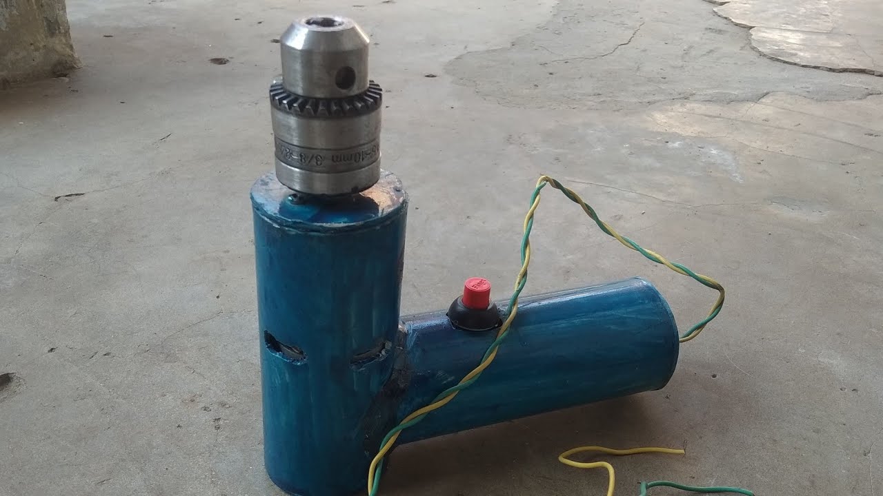 Homemade Drill machine YouTube