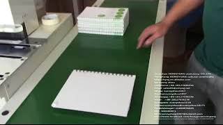 hidden double wire o binding book machine