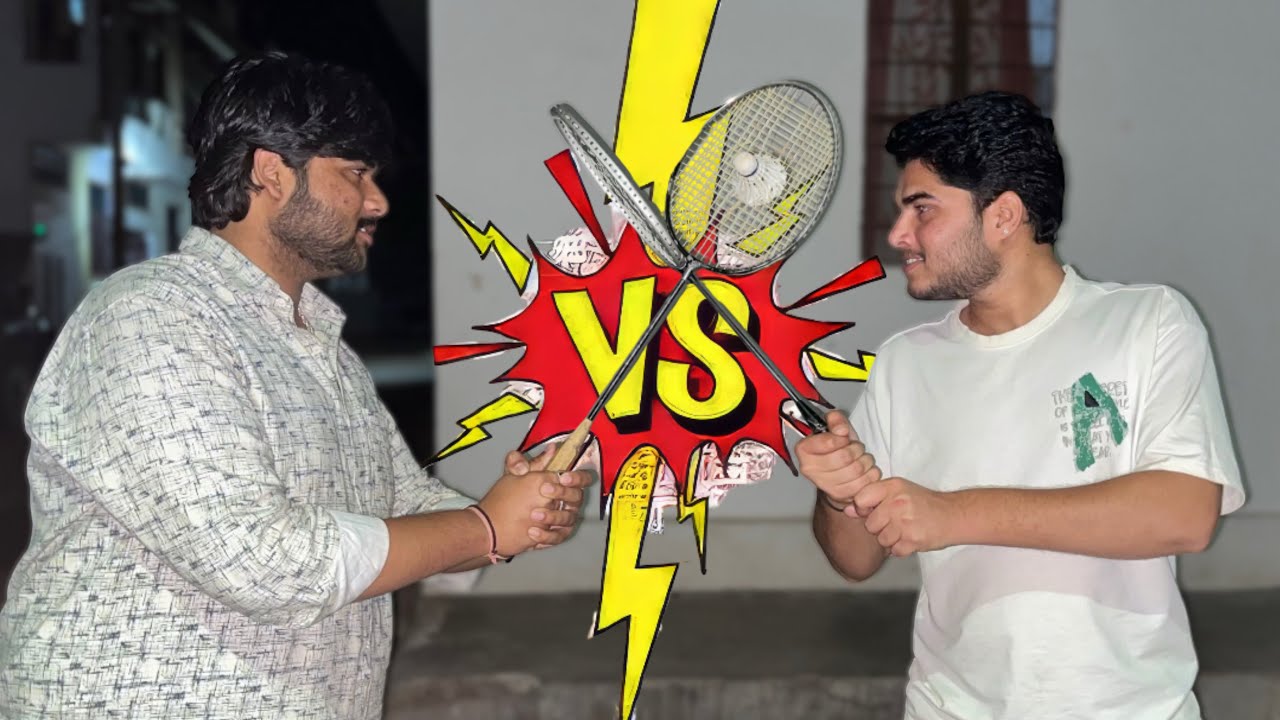Badminton 🏸 Neeraj vs Jittu | Neeraj Verma Vlogs