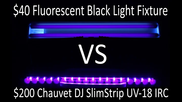 Fluorescent vs. LED - Which one is the better black light?