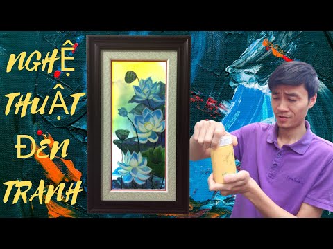 Most Amazing Art Drawing | Nghệ thuật Vẽ tranh trên kính mẫu đèn led trang trí - Độc & Lạ