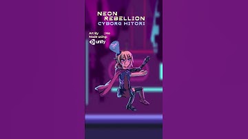 2D Neon Rebellion game Animation Portfolio, made using Unity