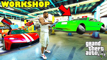 Franklin Upgrade Rare Secret Supercar in New Workshop GTA 5 | SHINCHAN and CHOP