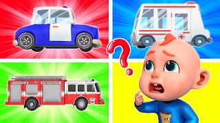 toy cars fire truck police car ambulance funny nursery rhymes
