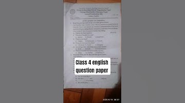 class 4 english question paper model question paper of english class 4