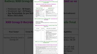 rrb group d from last date update #rrb #rrbgroupd #rrbntpc #rrbnewvacancy #govtjobs