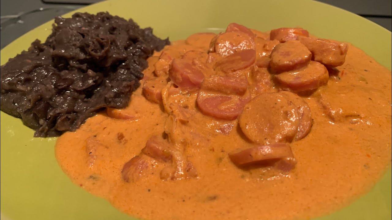 Ricas salchichas en crema de chipotle muy fácil de hacer con estos