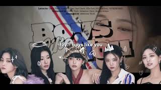 itzy - boys like you (sped up) (spoiler track)