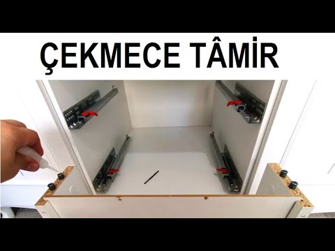 çekmece tamir | kopan çıkan kırılan çekmece rayı nasıl tamir edilir takılır montaj