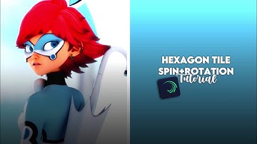 Hexagon Tile Spin+Rotation Alight Motion Tutorial!