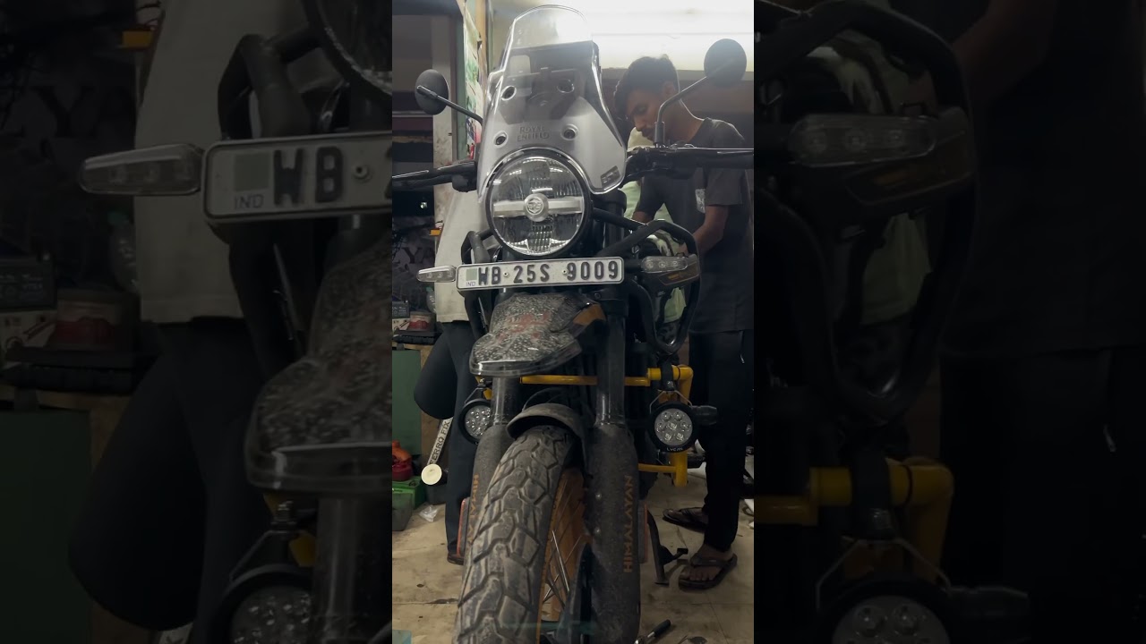 Beast mode ON🔥Maddog Lycan aux lights on the Himalayan 450 