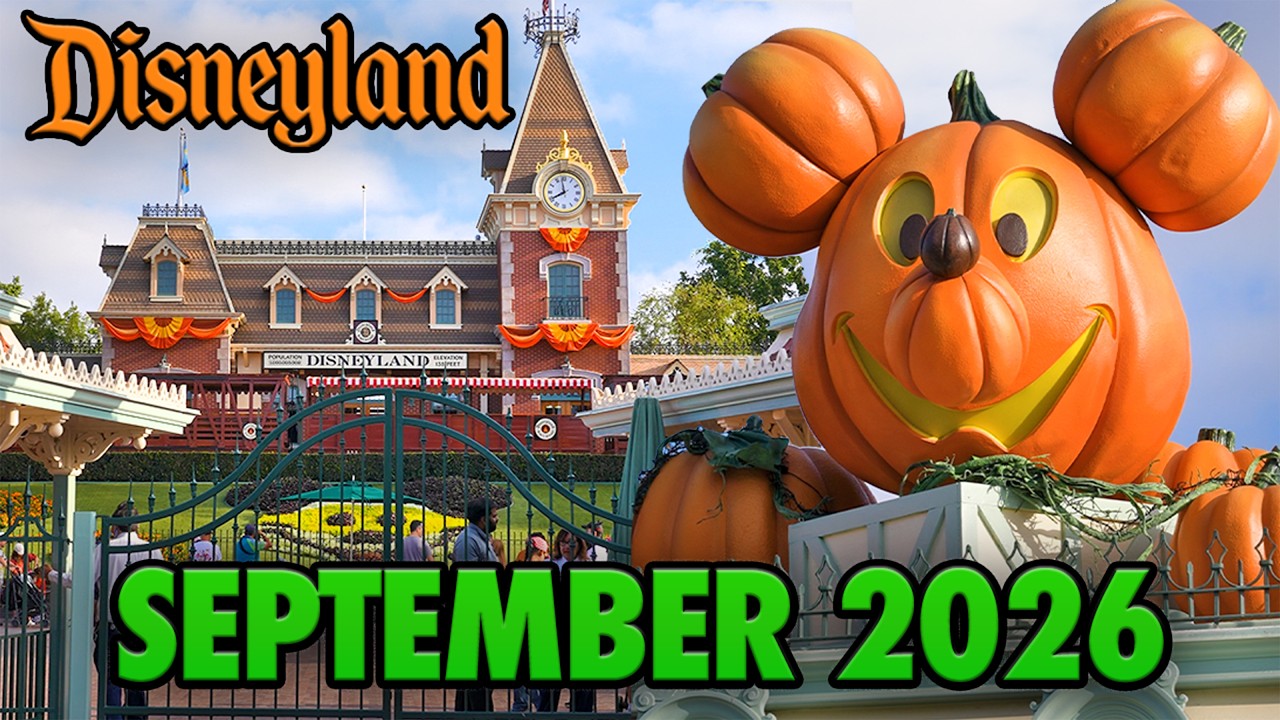 Disneyland Park - September 2026 Walkthrough: Halloween Time, Haunted Mansion & Updates [4K POV]