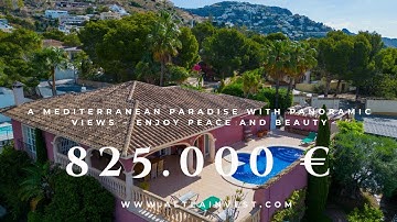 🌟 Mediterranean Villa with Stunning Panoramic Views in Costa Blanca
