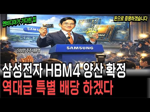 HBM4 양산 공식화삼성전자에 쏟아지는 현금 흐름의 정체