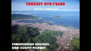 takeoff Atr 72-600 dari bandara sibolga