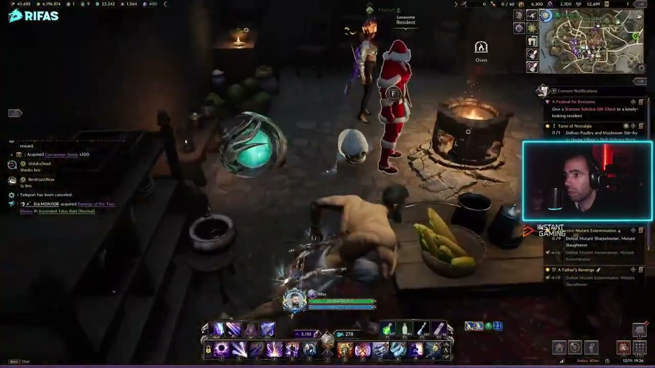 Give a Startree Solstice Gift Chest to a lonely-looking resident | Throne and Liberty