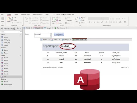 MS Access Trick 🔥 Pass ComboBox Value to Report TextBox Instantly