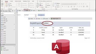 MS Access Trick 🔥 Pass ComboBox Value to Report TextBox Instantly