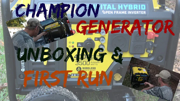 Champion Generator Unboxing & First Run