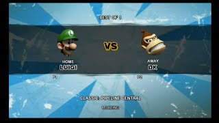 Super Mario strikers charged football: Luigi Vs DK (Two player)