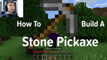 How to build a Stone Pickaxe in Minecraft