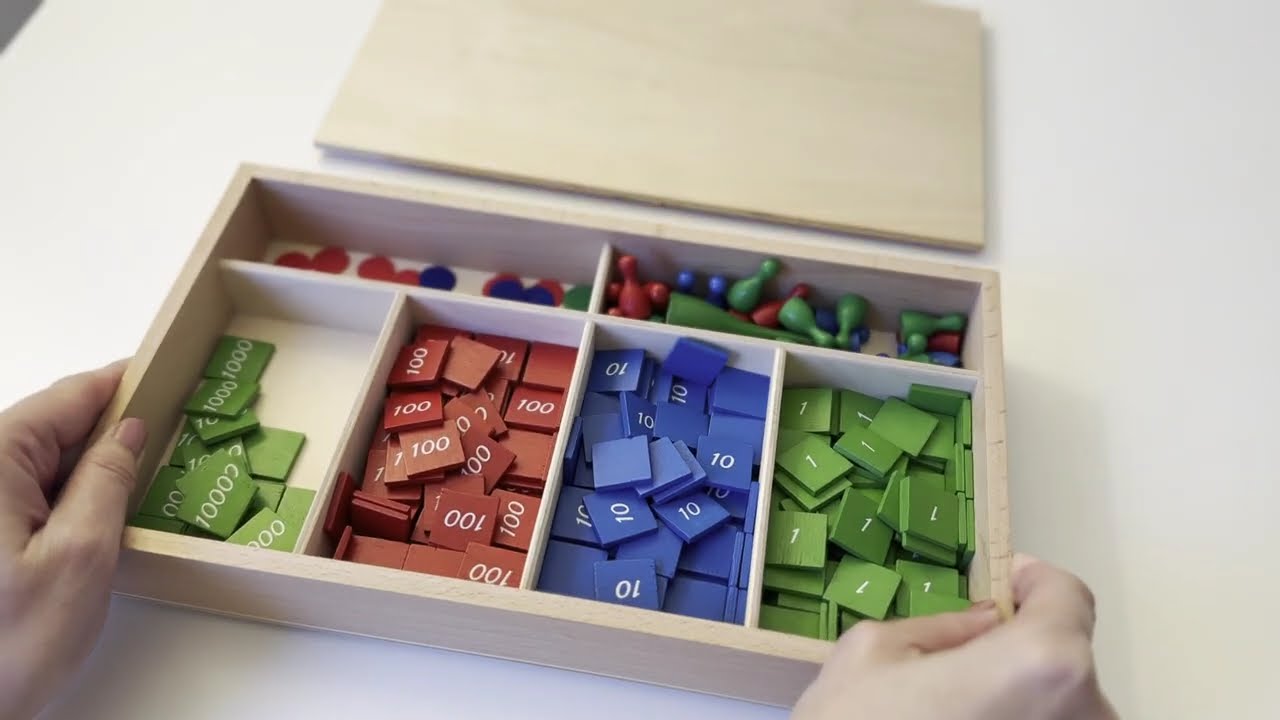 Montessori Long Division Using the Stamp Game | Missing 10s in the Divisor ~ AMI version