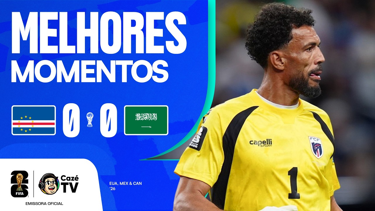 MELHORES MOMENTOS: CABO VERDE 0 X 0 ARÁBIA SAUDITA | COPA DO MUNDO FIFA™ 2026 | 3ª RODADA