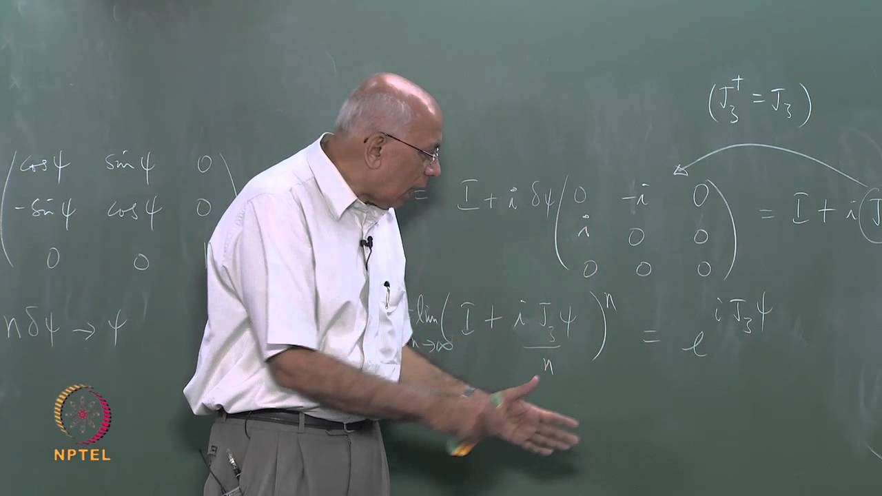 Mod-13 Lec-34 The rotation group and all that (Part I)
