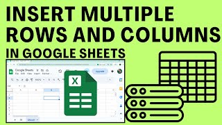 How To Insert Multiple Rows And Columns In Google Sheets