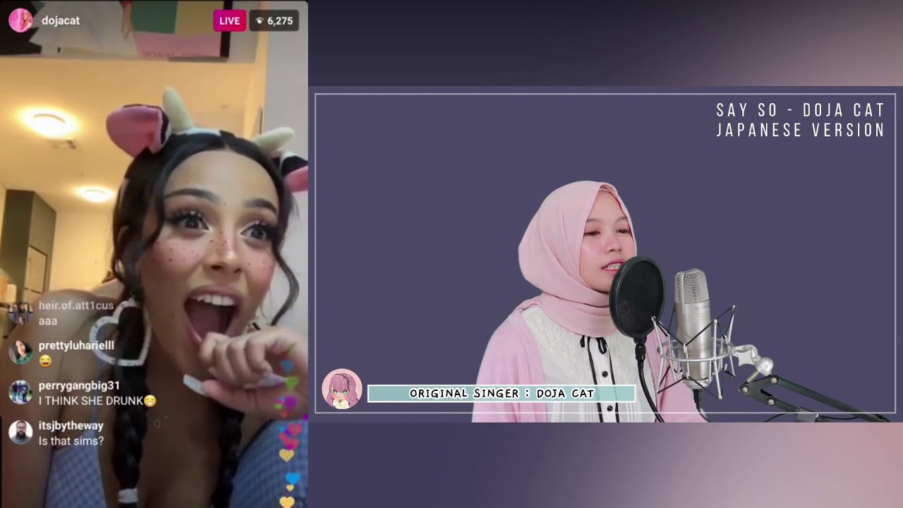 Doja Cat Reacts To Japanese Version of 'Say So' by Rainych Ran YouTube