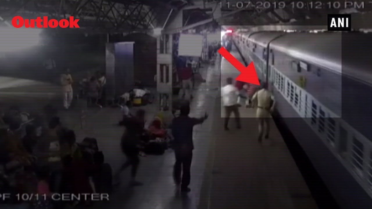 RPF Jawan Saves Woman From Being Crushed Under Train In Ahmedabad