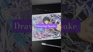 Drawing Sasuke Uchiha #fyp #art #drawinganime #susanoo #sasukeuchiha