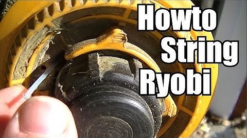 Howto string a Ryobi trimmer