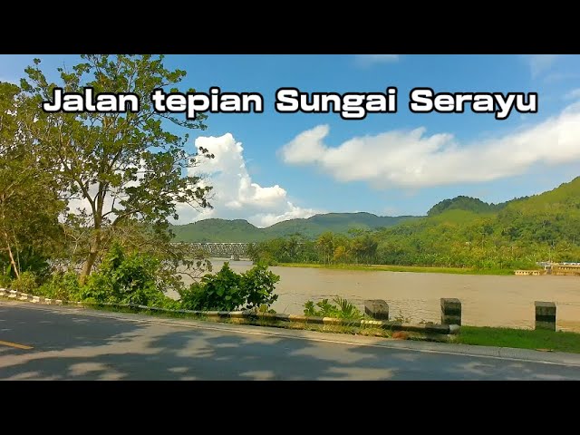 Jalan indah tepian Sungai Serayu , Rawalo - Patikraja Banyumas class=
