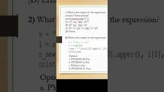 MCQ #1 |Python MCQs| CBSE Class 12|Computer Science| Important Python MCQs #class12 #shortsyoutube